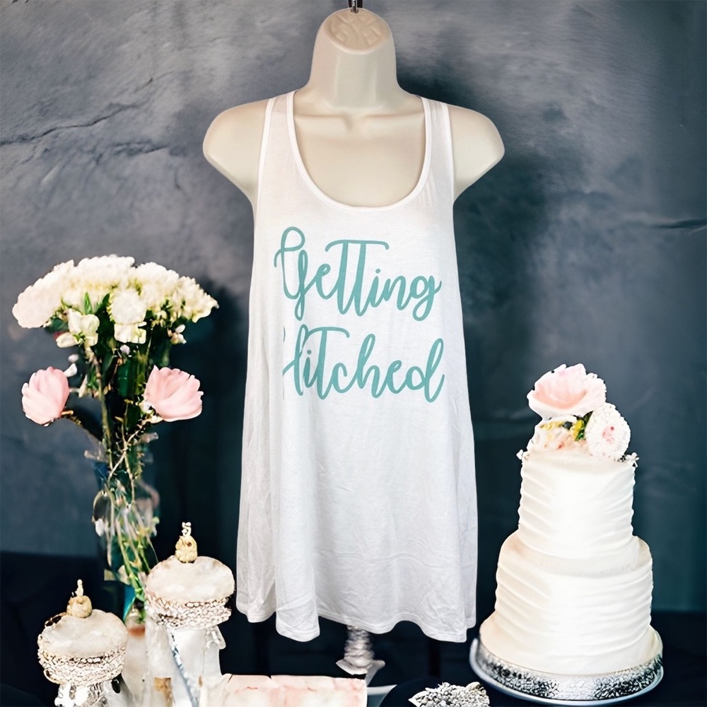 EyeShadow “GETTING HITCHED” Racerback Tank Top
